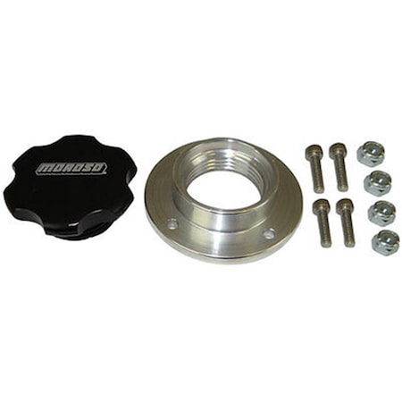 Moroso 1.25 in. Valve Cover Oil Fill Kit, Black Anodized M28-68485